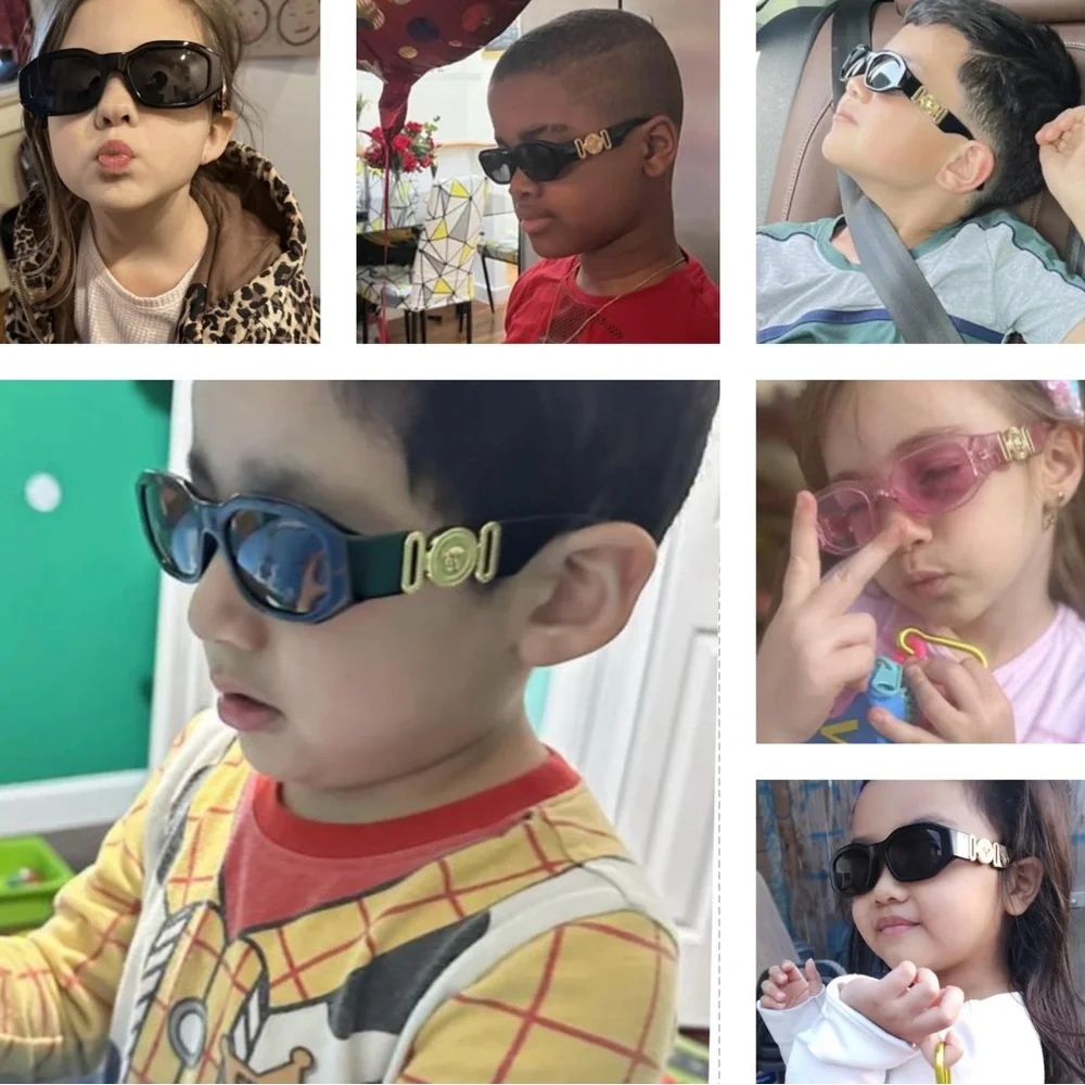 VERSACE CHILDREN BIGGIE MEDUSA SUNGLASSES, MINI ME SUNNIES, SAME QUALITY, FUN